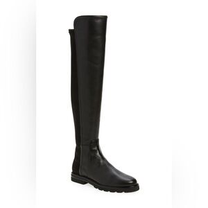 Stuart Weitzman City Stitch Over the Knee Boot Sz 10.5 Black